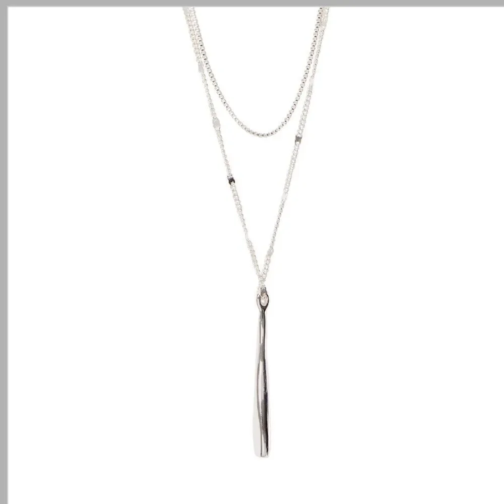 Jenny Bird Leena Pendant Necklace Silver